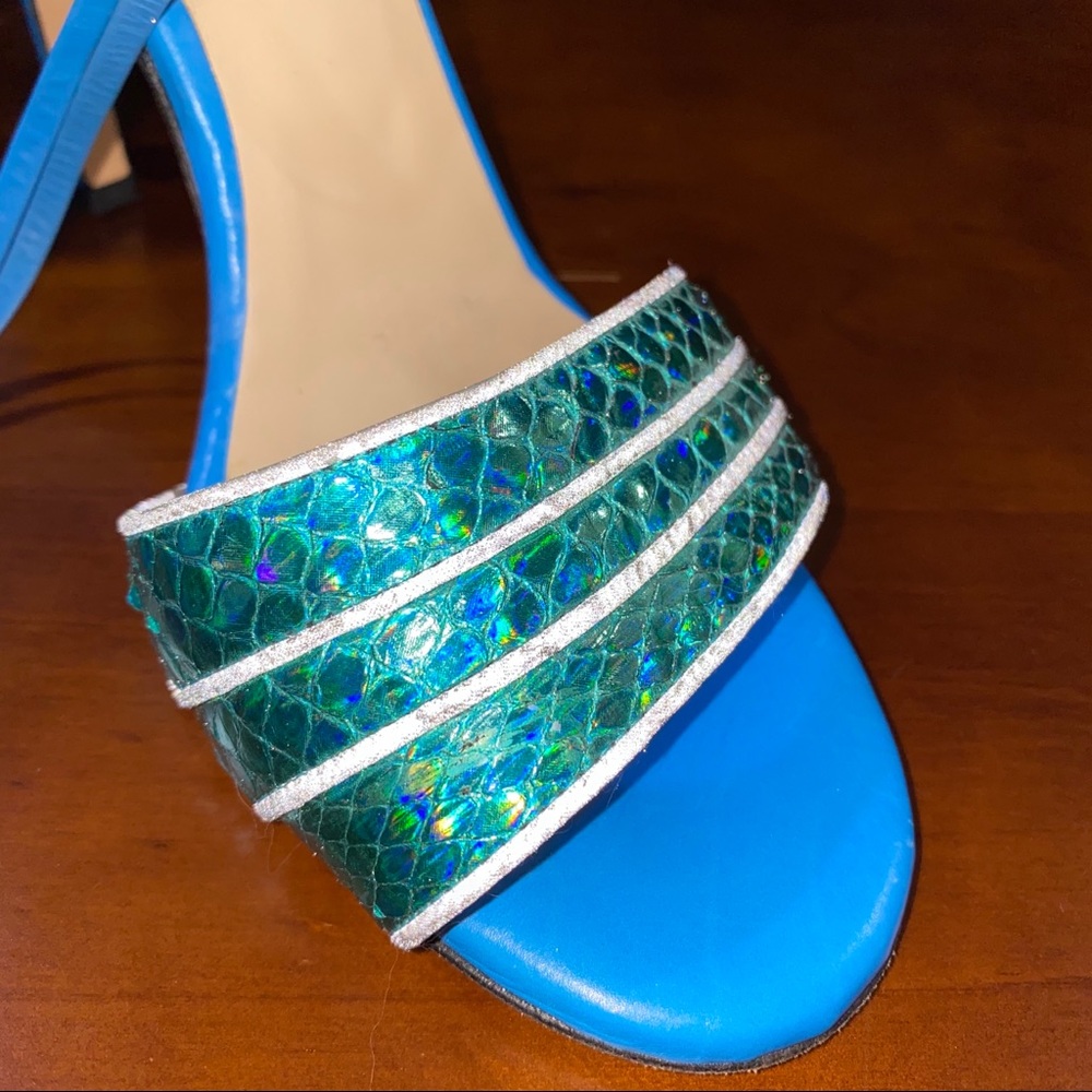 HP!🎉NWOT Chrissie Morris Genuine Stingray Heels sz 40 - Picture 6 of 10